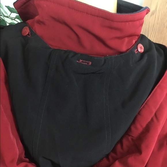 Nautica Large cranberry red hooded winter jacket - Picture 11 of 16